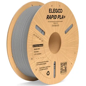 FILAMENTO ELEGOO RAPIDO PLA+  -1.75mm-1KG-GRIS  600 mm/s
