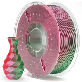 FILAMENTO ELEGOO SILK PLA  -1.75mm-1KG- VERDE ROJO