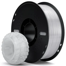 FILAMENTO ELEGOO TPU95A -1.75mm-1KG- TRANSLUCIDO- plastic tray