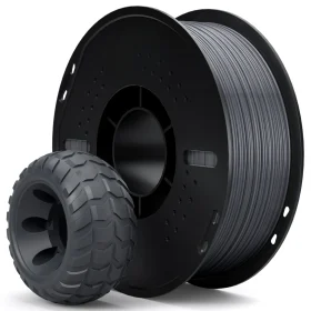 FILAMENTO ELEGOO TPU 95A 1KG Gris 1.75mm (BOBINA PLASTICA)